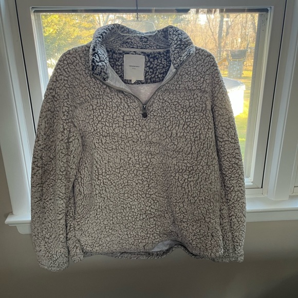 White & Black Fuzzy Jacket - Picture 1 of 3